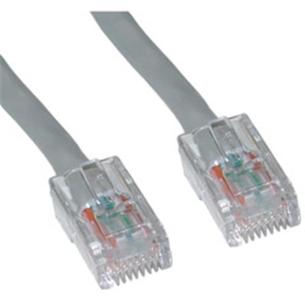 Cable Wholesale Cat5e Gray Ethernet Patch Cable Bootless 10 foot 10X6-12110 - main